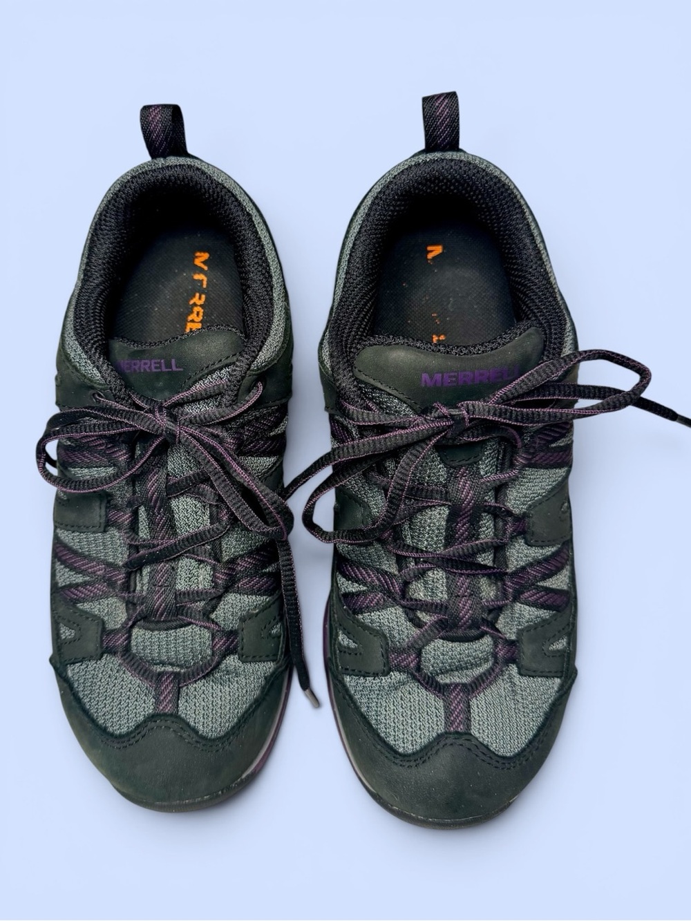 Merrell Siren Sport 3 Women’s 6.5 Black/Blackberry Vibram Trail Sneaker Gore-Tex - Picture 4 of 11